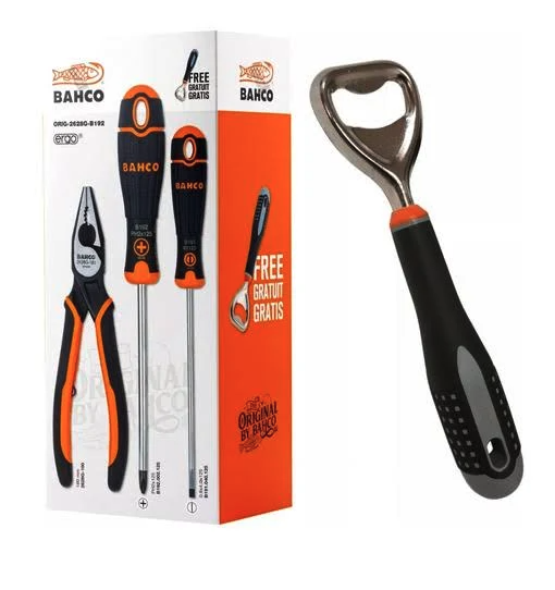 SET DESTORNILLADOR + ALICATE UNIVERSAL BAHCO (ORIG-2628G-B192)