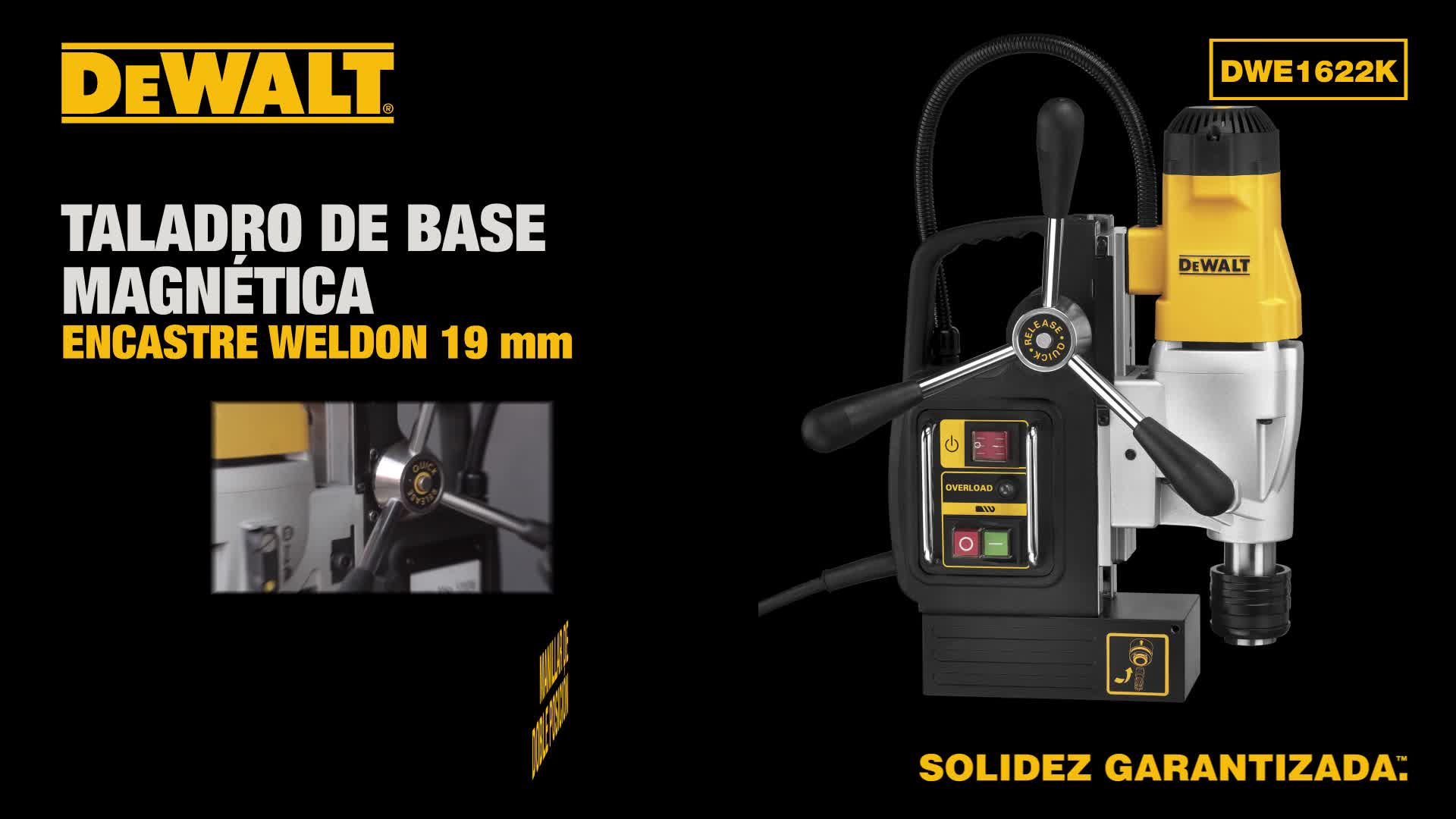 TALADRO MAGNETICO 2" 1200W DEWALT (DWE1622K-B2C)