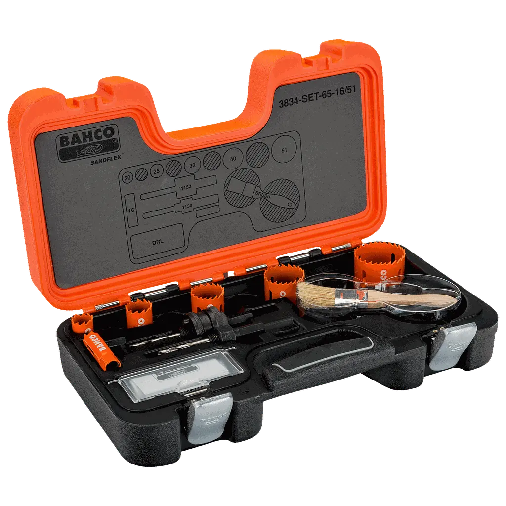 JUEGO SIERRA COPA BIMETAL 10 PCS BAHCO (3834-SET-65-16/5)