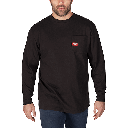 POLERA MANGA LARGA NEGRA TALLA L MILWAUKEE (602B-L)