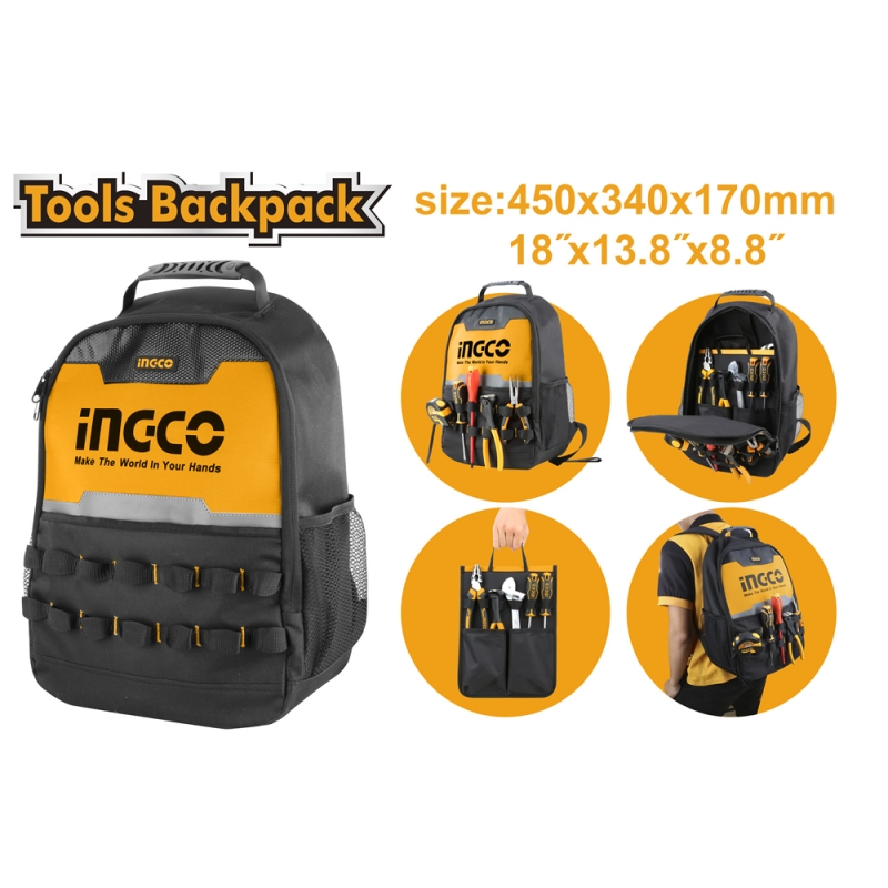 MOCHILA PORTA HERRAMIENTAS INGCO (HBP0101)