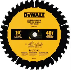 DISCO SIERRA 10" 40 DTES DEWALT (DWA11040)