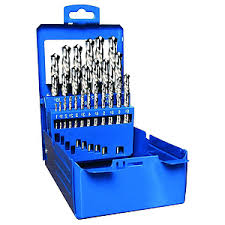 JUEGO DE BROCAS COBALTO 1 A 13MM 25 PZAS AZUL