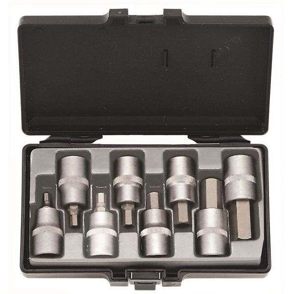 JUEGO DE DADOS ALLEN 1/2 8 PZA 5/32 - 5/8 FORCE (4091S)