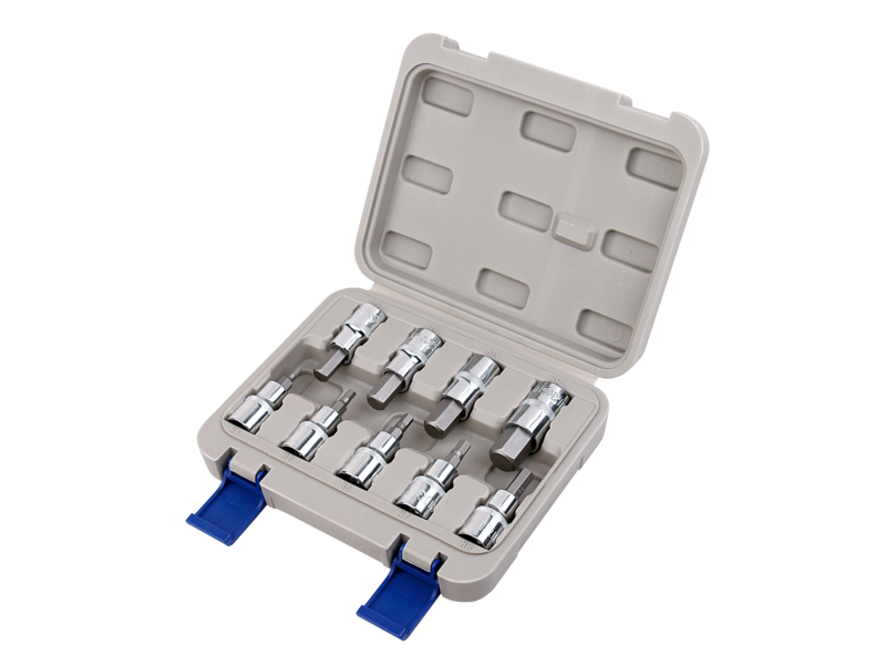 JUEGO DE DADOS PUNTA HEXAGONAL 1/2 9 PZA IRIMO (129-9H-4)