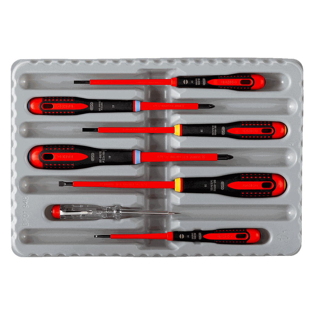 JUEGO DESTORNILLADOR ERGO 5 PZA (BE-9881S)