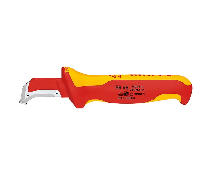 CUCHILLO PELACABLE PTA. CHATA 1000V KNIPEX (9855)