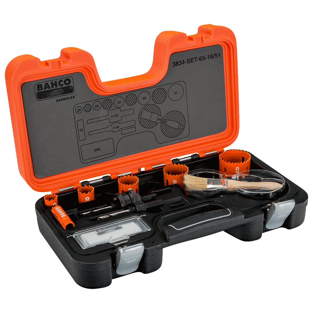 JUEGO SIERRA COPA BIMETAL 10 PCS BAHCO (3834-SET-65-16/5)