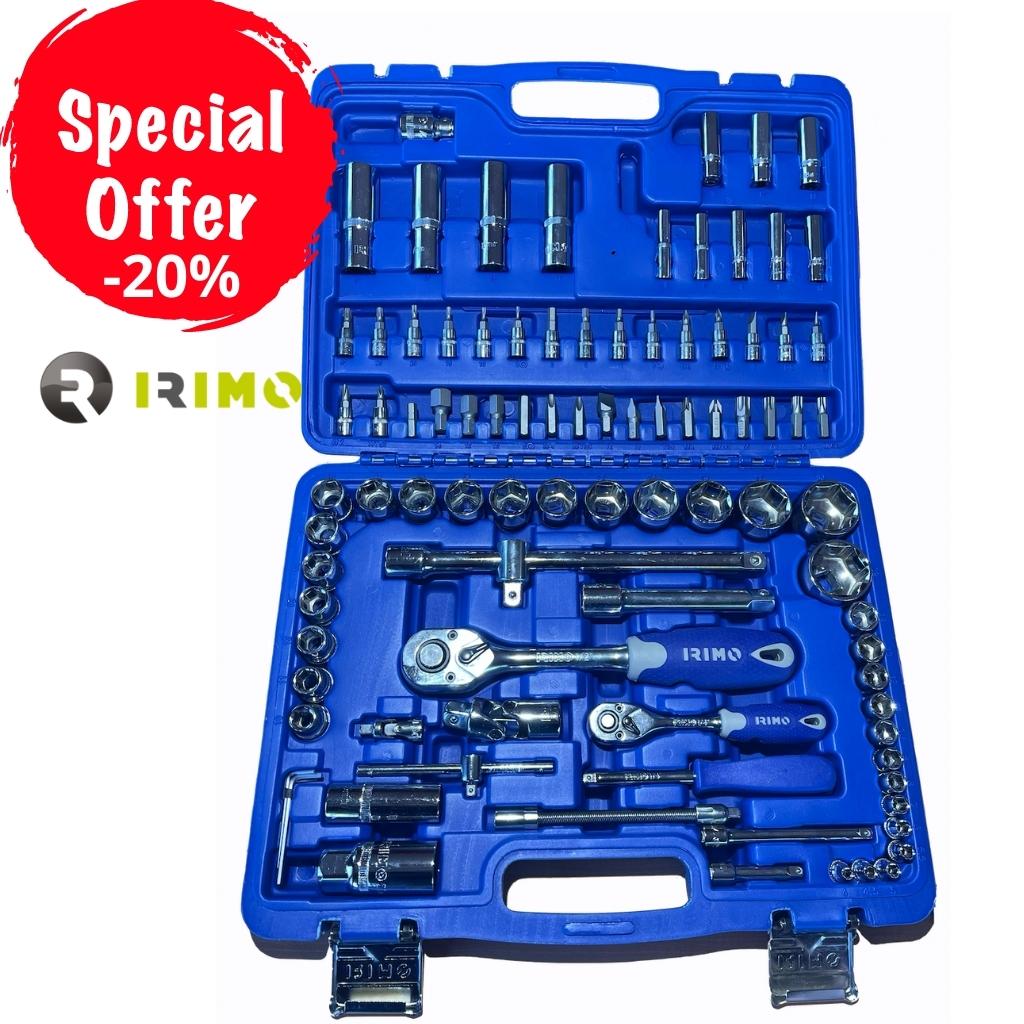 JUEGO DE DADOS DE 1/4 &amp; 1/2  94 PIEZAS IRIMO (130-94-4)