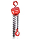 TECLE CADENA ROJO H.DUTY 2. TON 3 MTS CADENA ITAKA