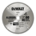 DISCO SIERRA 12" 80 DTES EJE 1" ALUMINIO DEWALT (DWA03230)