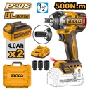 LLAVE IMPACTO 500Nm 1/2 20V 2 BAT 4,Ah INGCO (CIWLI2050)