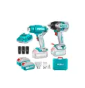 KIT LLAVE IMPACTO 20V 850Nm P/CALOR + 3 DADOS 2 BAT 4Ah TOTAL (TOSLI240489)